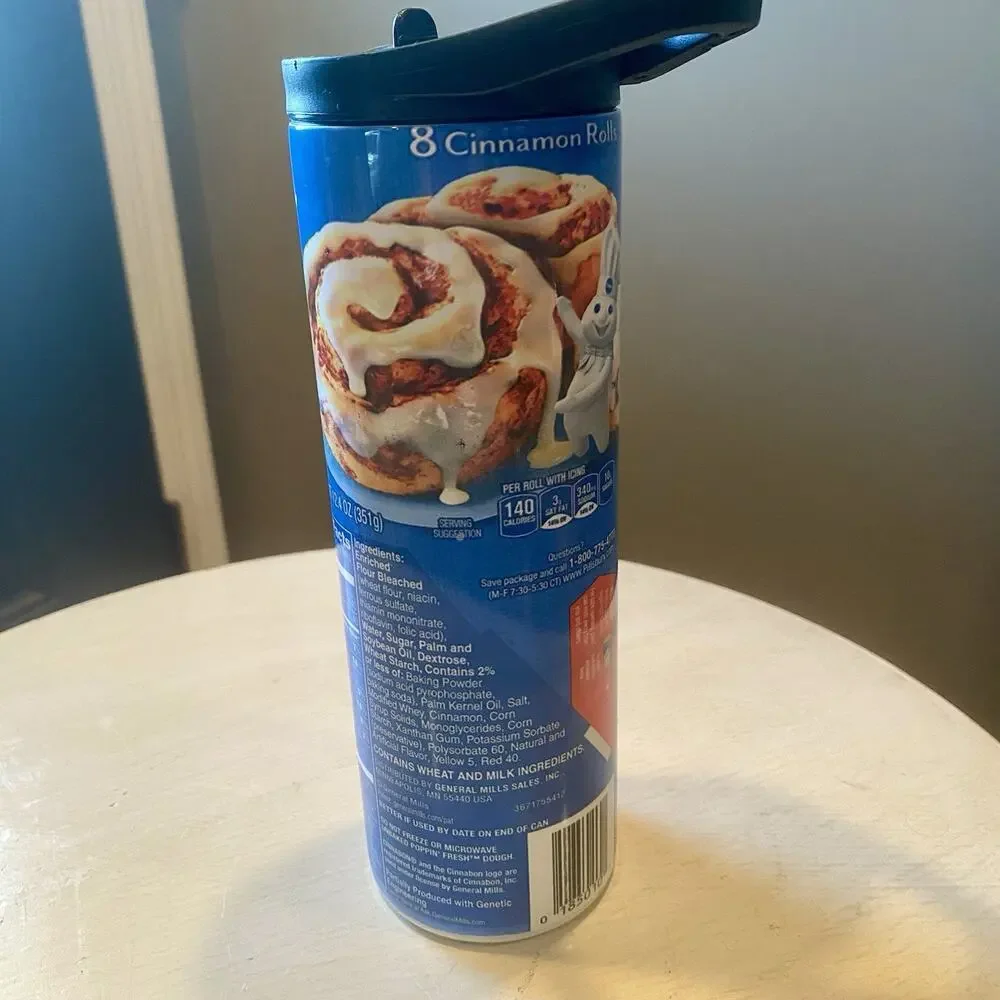 Pillsbury Cinnamon‎ Rolls 20 oz Tumbler with Straw